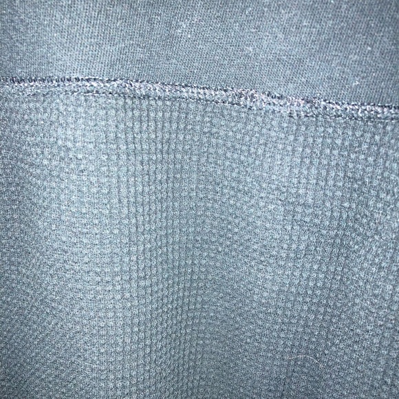 Offline by Aerie Wow! Black Waffle Knit Henley Top - Picture 5 of 6